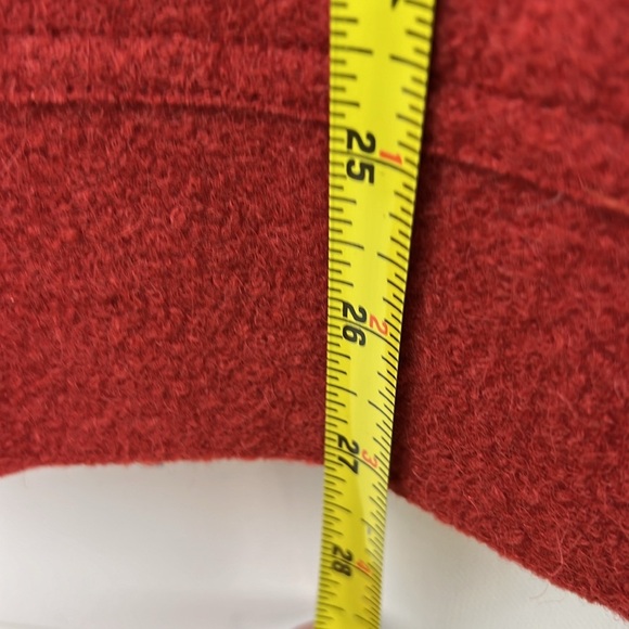 Talbot's Alpaca Wool Full Zip Orange / Rust Jacket Coat size XL - Picture 6 of 10